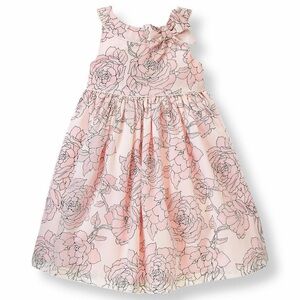 Janie and Jack Parisian Rose Print in Blush Size 3